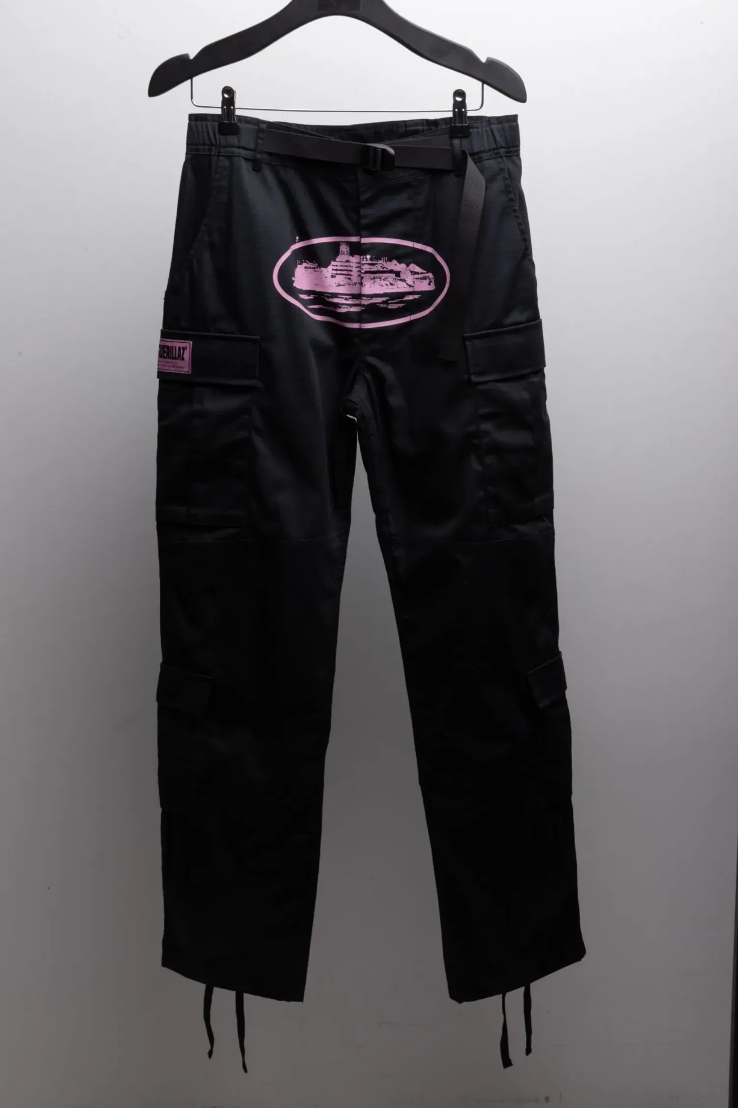 Calça Corteiz Cargo Guerrilaz Black Pink — M, Novo