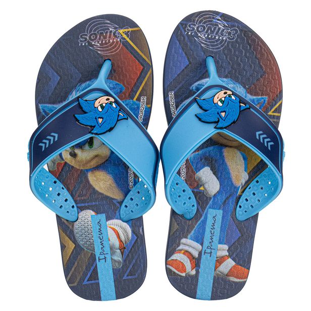 Chinelo Infantil Masculino Sonic Speedrun Ipanema 27406 AZUL 25/26