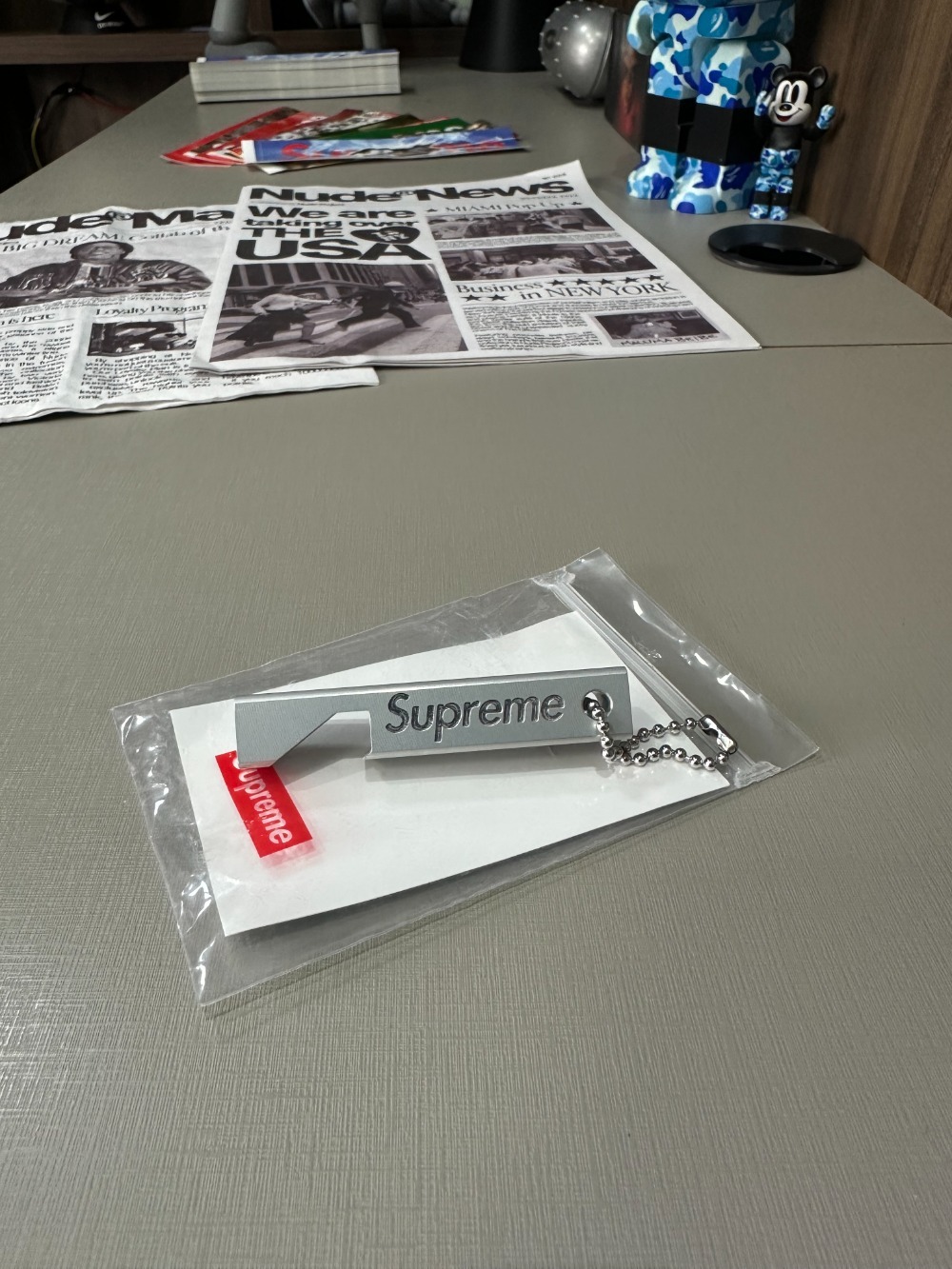 Nishiwaki x Supreme Abridor De Garrafas Silver SS26-W9 — Único, Novo