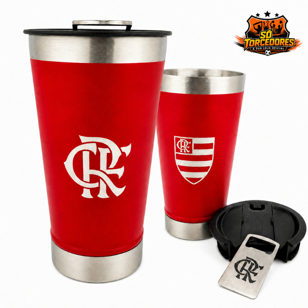 COPO TÉRMICO OFICIAL FLAMENGO ESCUDO