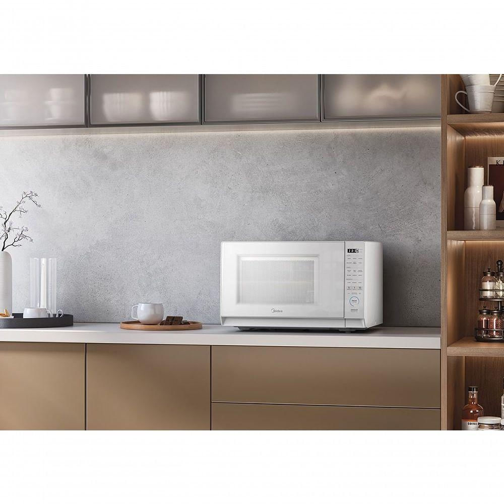 Foto 5 de Micro-ondas de Bancada Midea MHP35B1 35L Mastercook Branco Painel Digital 110V