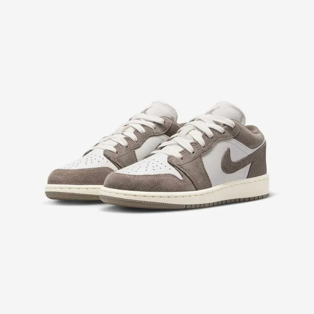 Air Jordan 1 Low Olive Grey Enigma Stone Infantil — 34, Novo