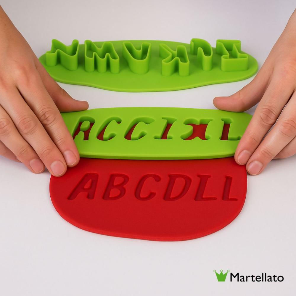 Foto 4 de Jogo Moldes Letras do Alfabeto Chocolate Doce Martellato