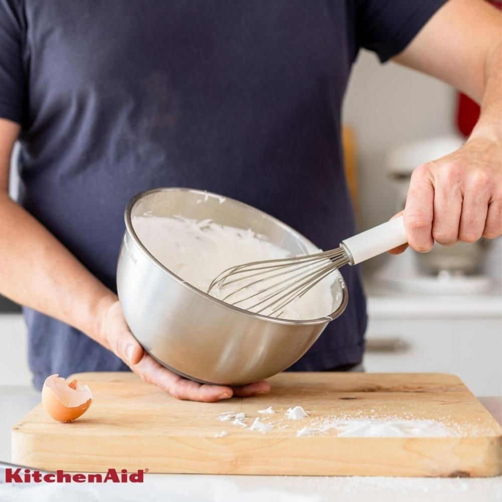 Foto 3 de Jogo Espátula Pão Duro Clássica e Fouet Branco KitchenAid