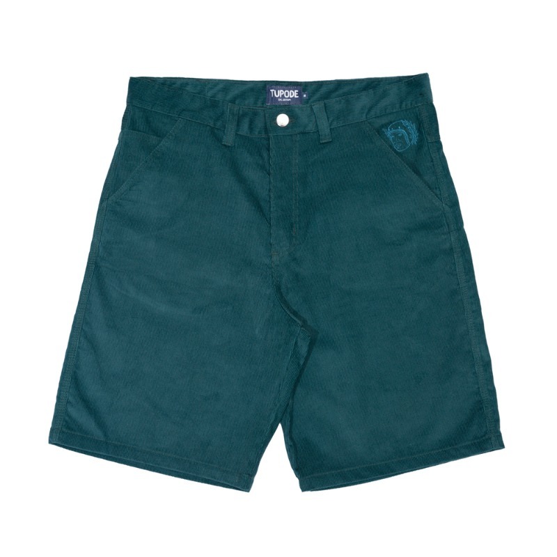 Bermuda TUPODE OG Baggy Veludo Verde — PP / P / XG, Novo