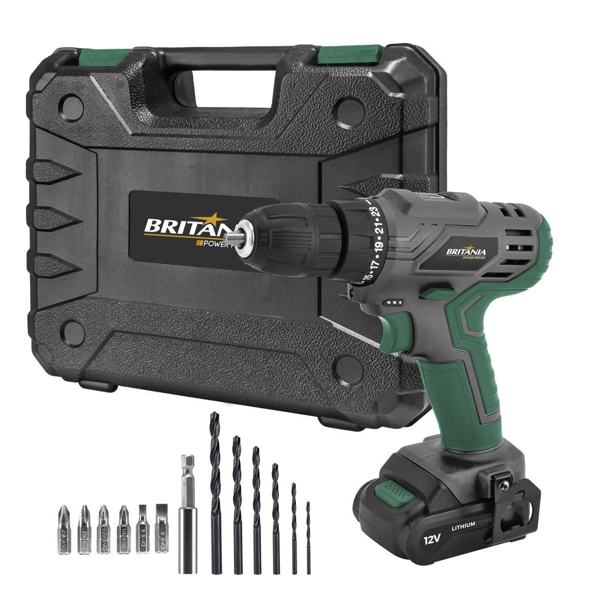Parafusadeira 2 em 1 Britânia Speed Control BPFE12M 800RPM Bivolt
