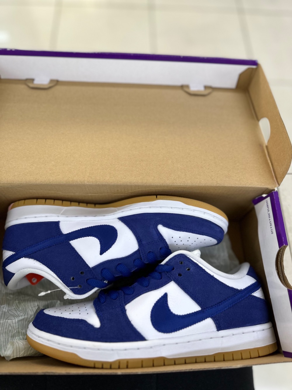 Nike SB Dunk Low LA Dodgers — 38, Novo