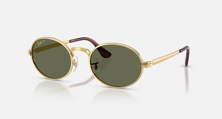 Ray-Ban Óculos De Sol Rb3931 By A$ap Rocky Polarizado - Quadro Dourado-arista Lente Verde 54-21