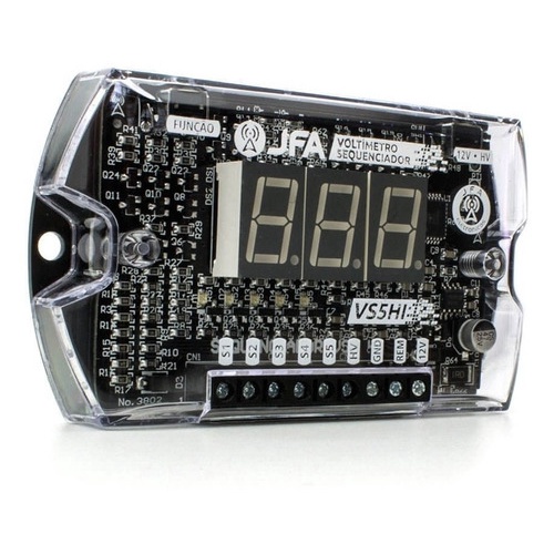 Voltímetro Digital JFA VS5HI Alta e Baixa Voltagem com Sequenciador de Comando