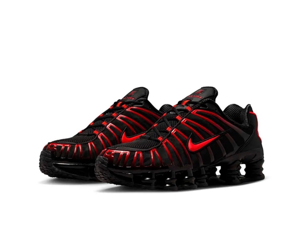 Nike Shox TL Black Light Crimson — 44, Novo
