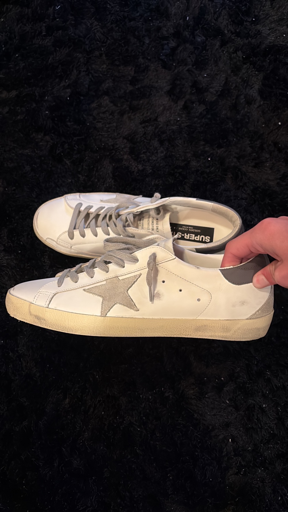 Golden Goose Vintage Super Star Silver — 43, Novo