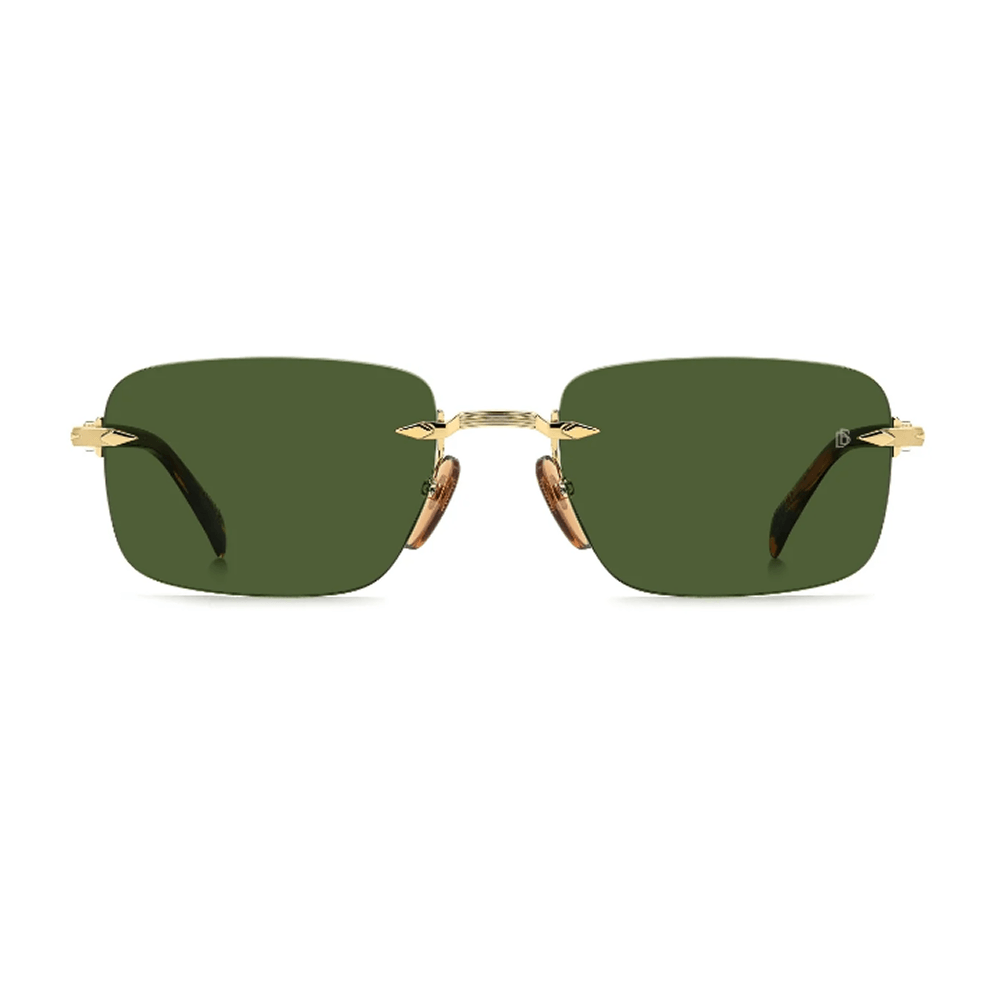 Óculos de Sol David Beckham 1195/S Masculino Retangular Metal Dourado