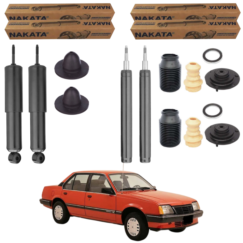 KIT 4 AMORTECEDOR MONZA 82 A 90 ORIGINAL NAKATA + KITS