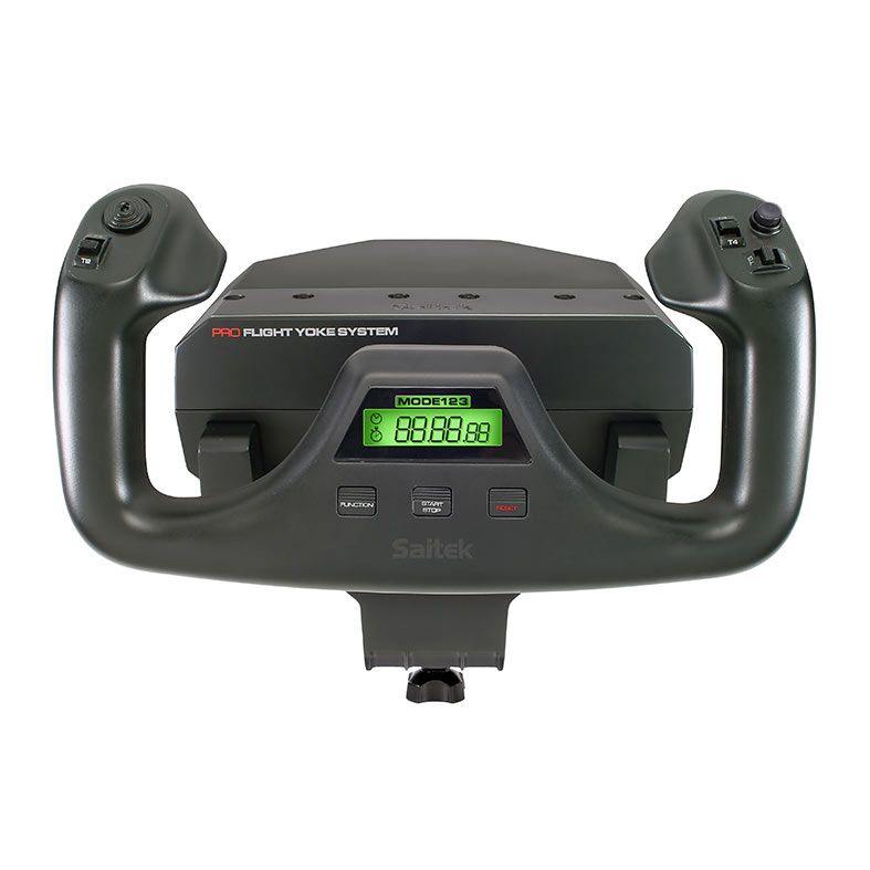 Foto 2 de Simulador Profissional de Quadrante Logitech Com Manche e Acelerador Flight Yoke System, 945-000023
