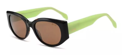 Óculos de sol Ono, modelo ON0014S, cor Marrom com Verde, tamanho 54