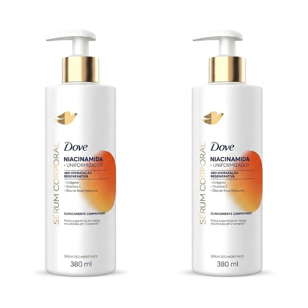 Kit 2 Sérum Hidratante Corporal Dove Niacinamida 380ml Cada