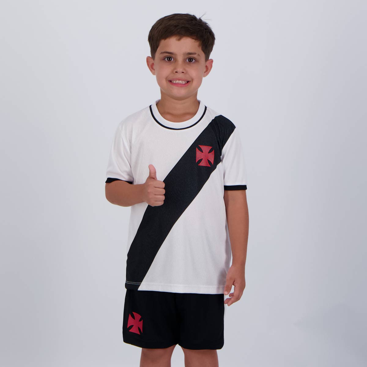 Kit Vasco Mini Craque Infantil Branco e Preto