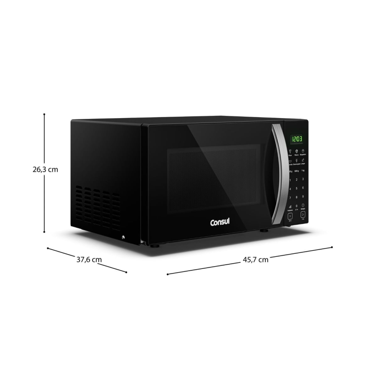 Foto 4 de Micro-ondas 23 Litros com Função Marmita Preto Consul - CMS23AE 220