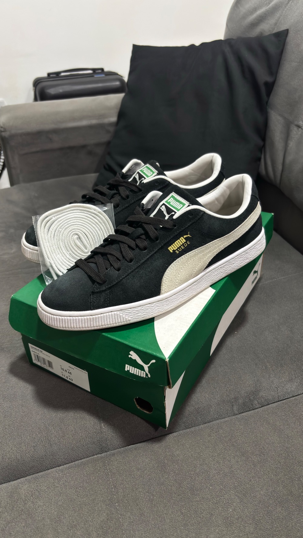 Puma Suede Classic XXI Black White — 43, Usado