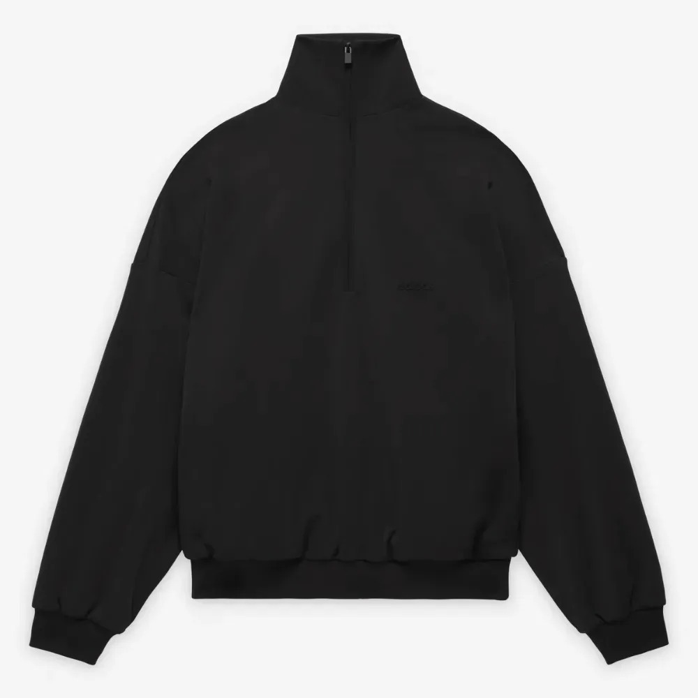 Fear of God Athletics x adidas Jaqueta 1/2-Zip Track Black — P / M / G, Novo