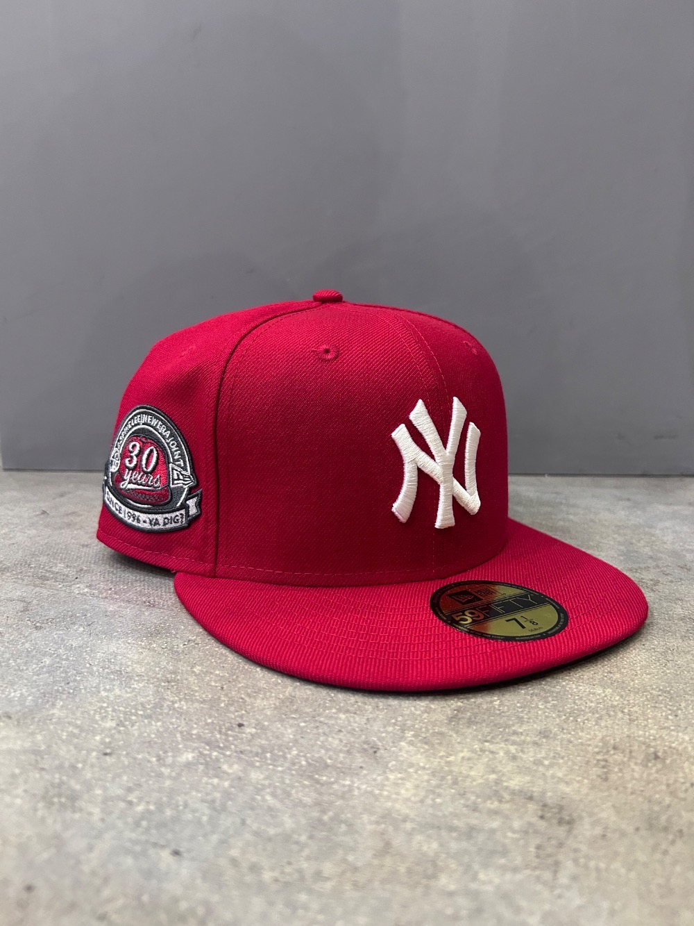 Spike Lee x New Era Boné 59FIFTY New York Yankees Anniversary Red — 7 / 7-1/4 / 7-5/8 / 7-7/8 / 8, Novo