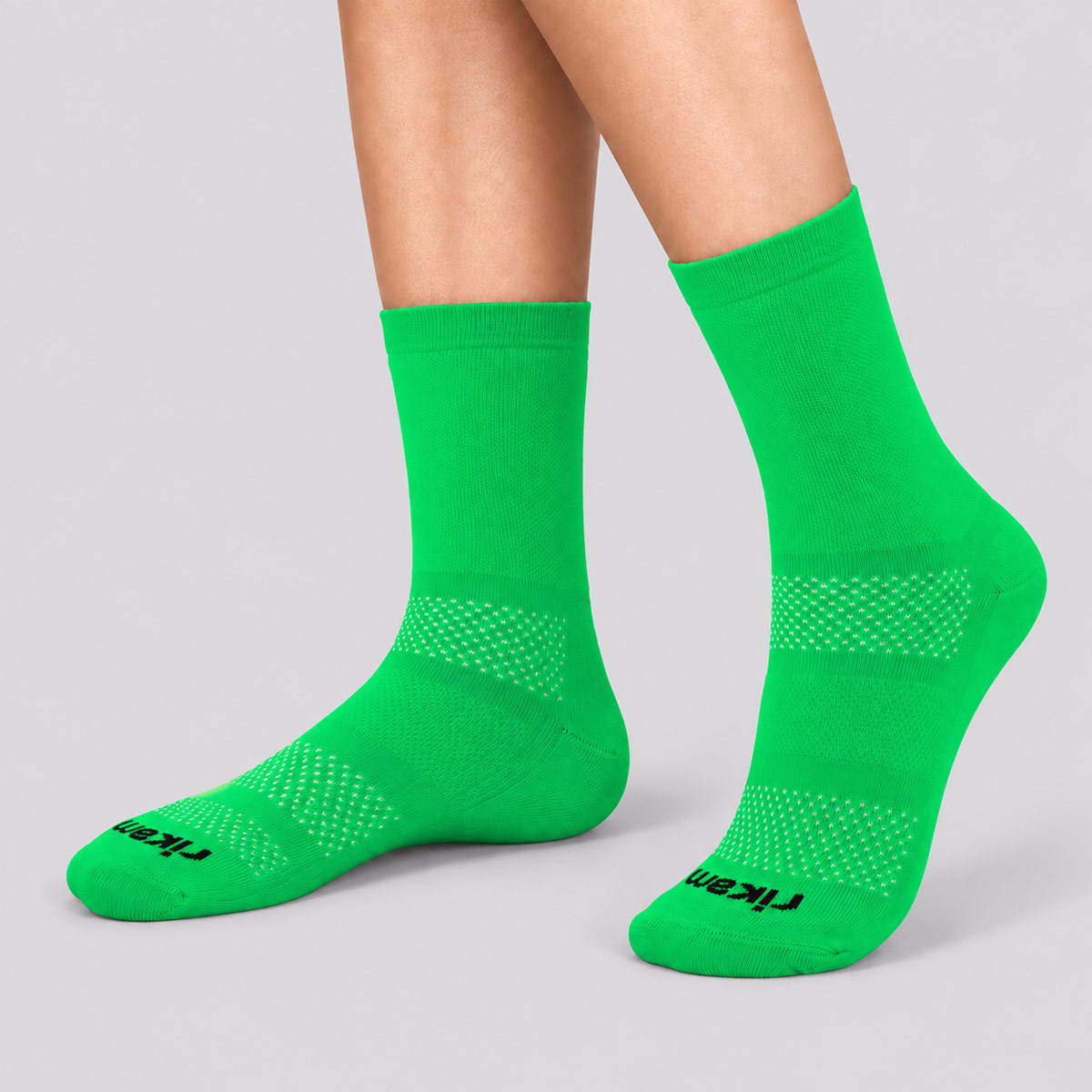 Meia Rikam Performance Colors Cano Médio Feminina Verde