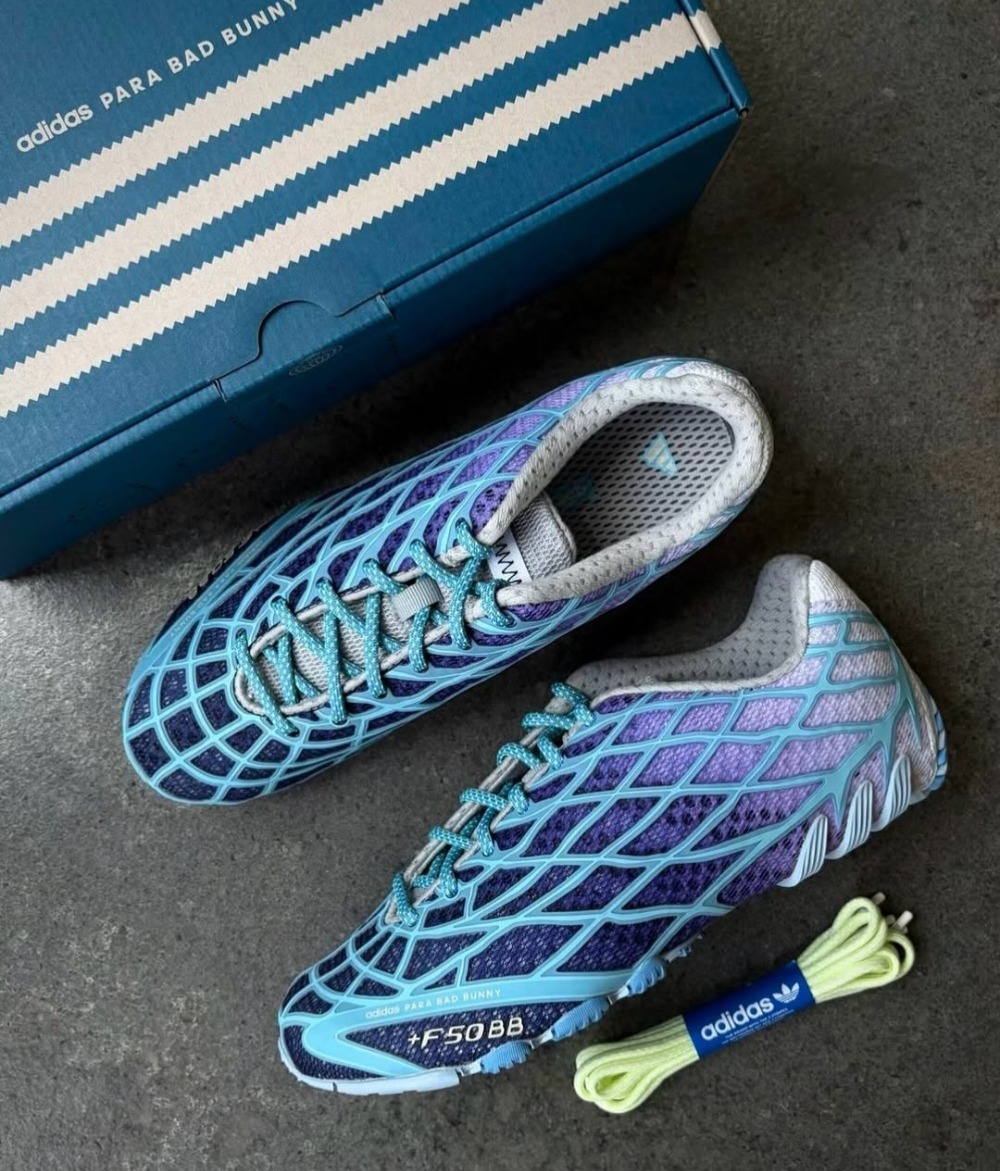 Bad Bunny x adidas F50 Ghost Sprint Dark Marine Light Blue — 37 / 38 / 39 / 39.5 / 40 / 40.5 / 41 / 42 / 42.5 / 43.5, Novo