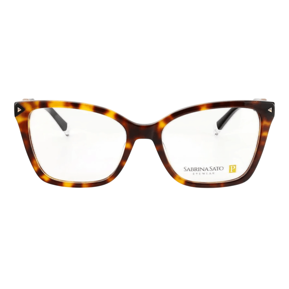 Armação de Óculos de Grau Sabrina Sato SS865 Feminino Gatinho Acetato Havana
