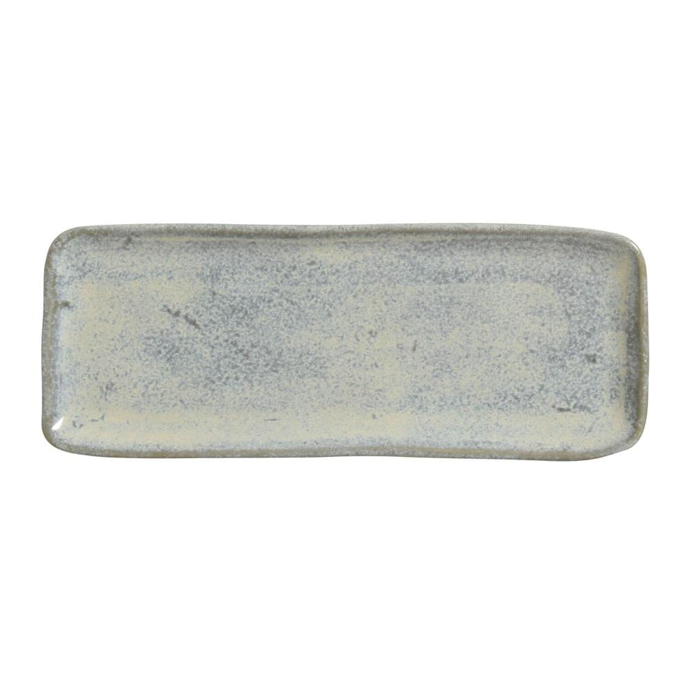 Conjunto com 4 Travessas Retangular Média Orgânico Green Granite 33x13cm