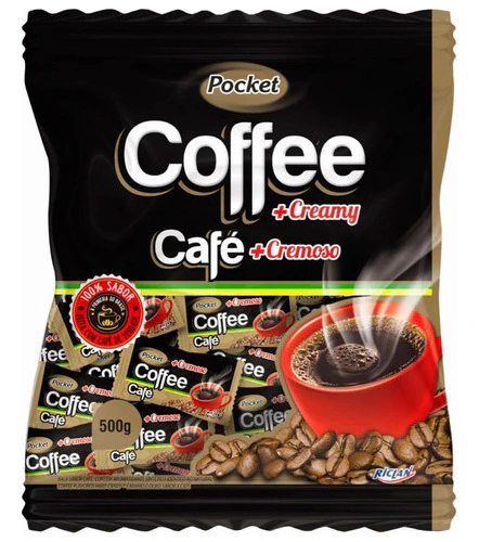 Bala De Café Pocket Cremosa Coffee 500g - Freegells