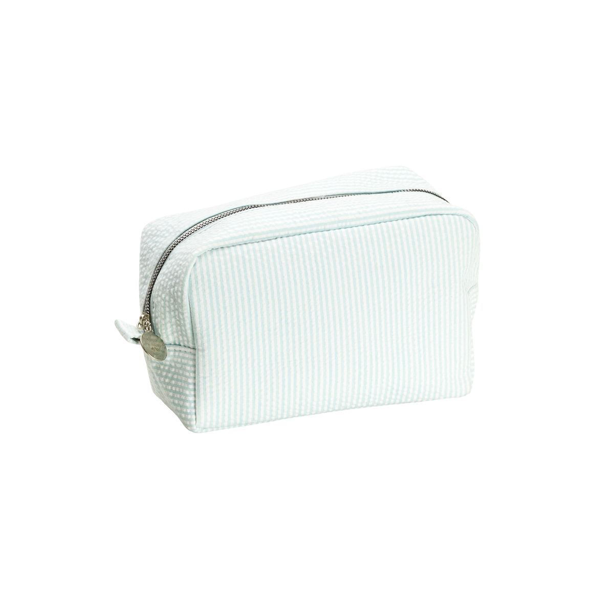 Necessaire Básica Listras Azul Clara Único