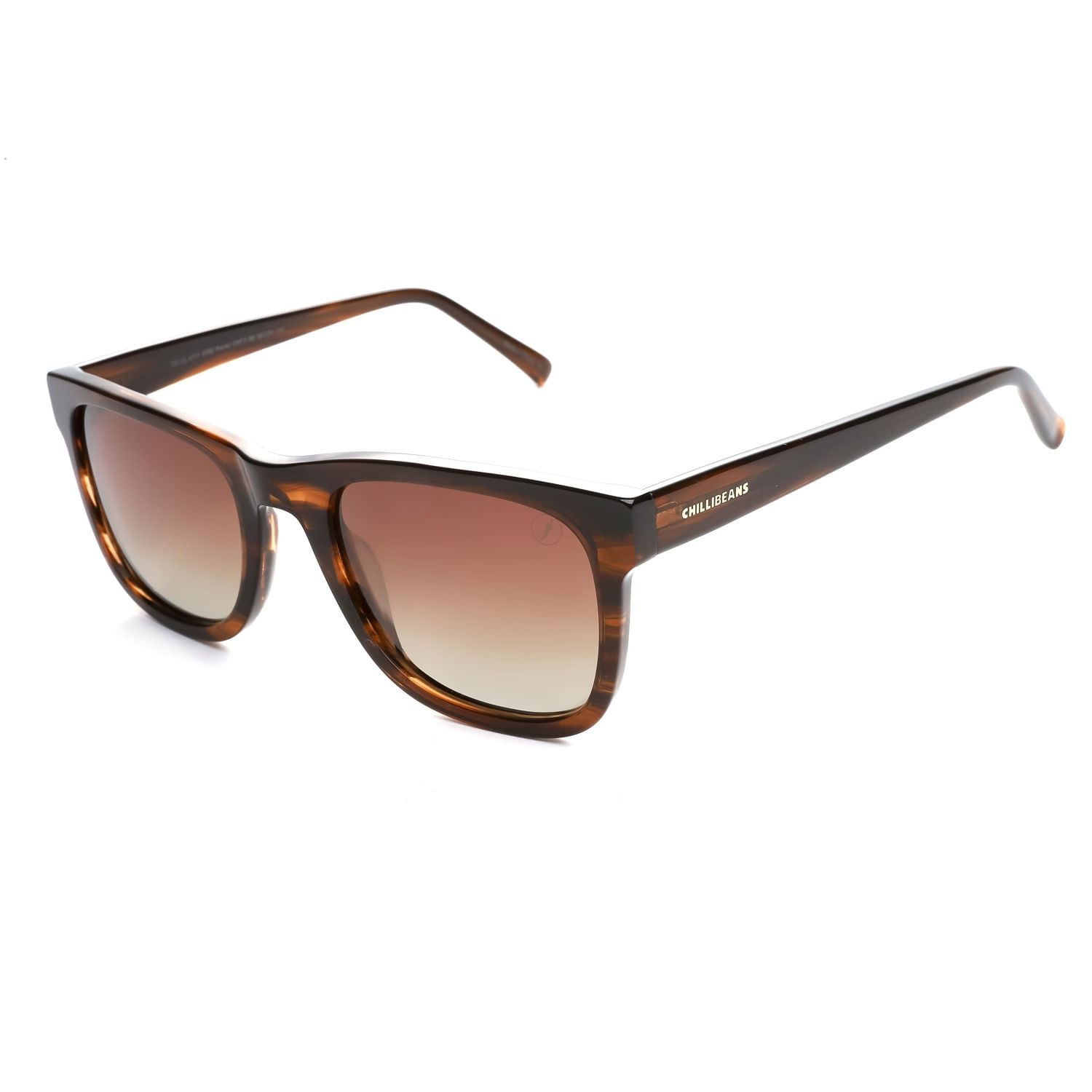 Óculos de Sol Masculino Chilli Beans Polarizada Degrade Marrom OC.CL.4711.5702