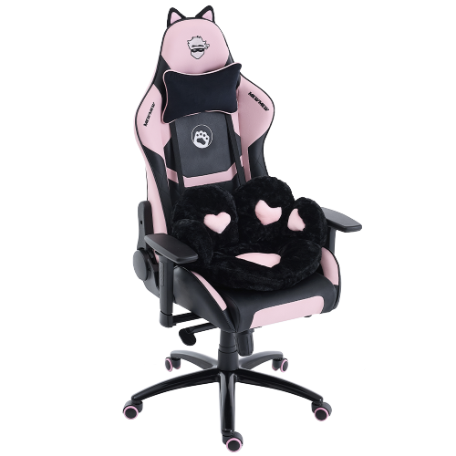 Cadeira Gamer Ninja MewMew Pro Edition, Reclinável, 3D, Black e Pink, GN-CH-MPR3DBPL