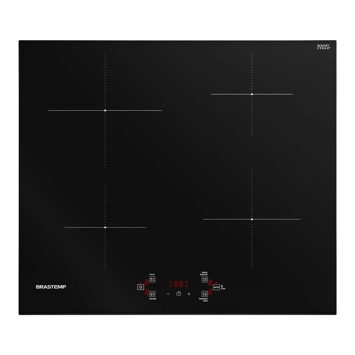 Cooktop 4 Bocas de Indução Brastemp com Funções Especiais - BDJ60BE 220