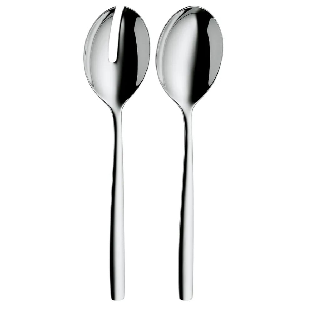 TALHERES DE SALADA WMF NUOVA 30CM 2 PEÇAS EM AÇO INOX 4080011357