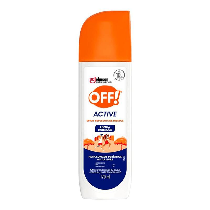 Repelente Off Active Longa Duração Spray 170ml