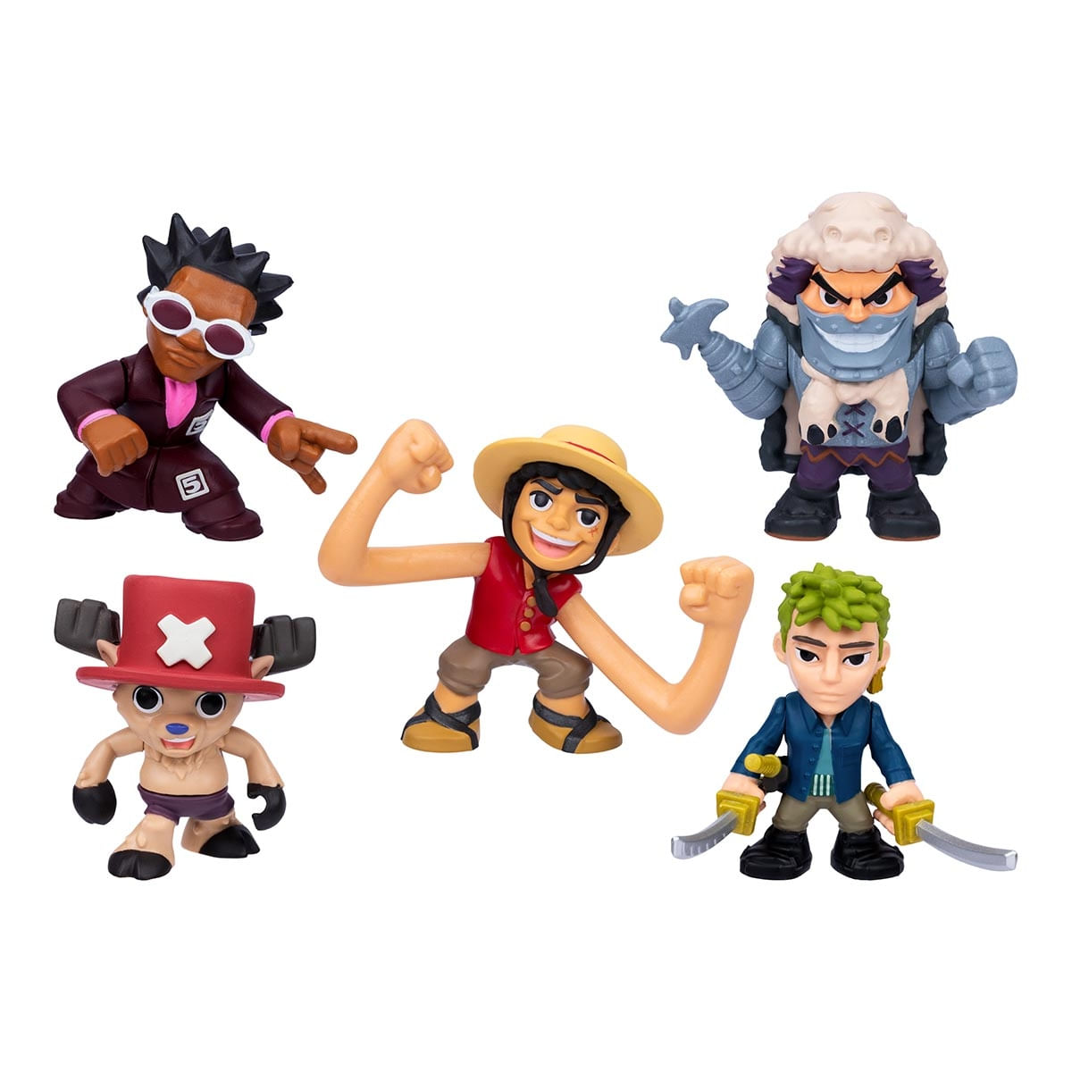 Foto 2 de 5 Bonecos Luffy, Zoro, Chopper, Wapol e Mr.5 - One Piece