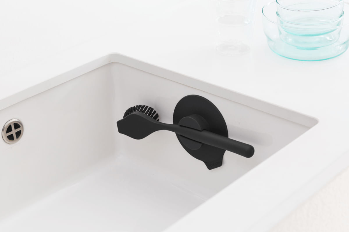 Foto 3 de Escova para Louça com Suporte Sinkside Brabantia Cinza Escuro