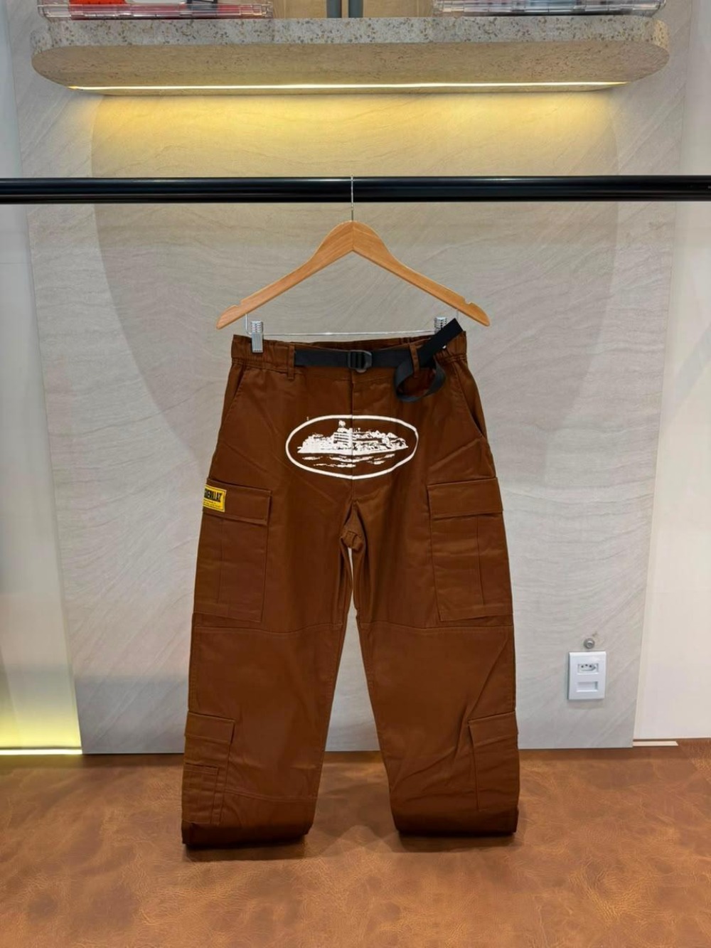 Calça Corteiz Guerillaz Cargo Brown — M, Novo