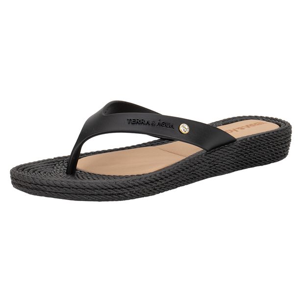 Tamanco Feminino Flat Terra & Água 210012 PRETO 33/34