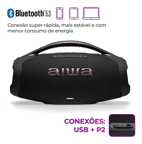 Caixa Som AIWA Boombox Plus 200W Bivolt
