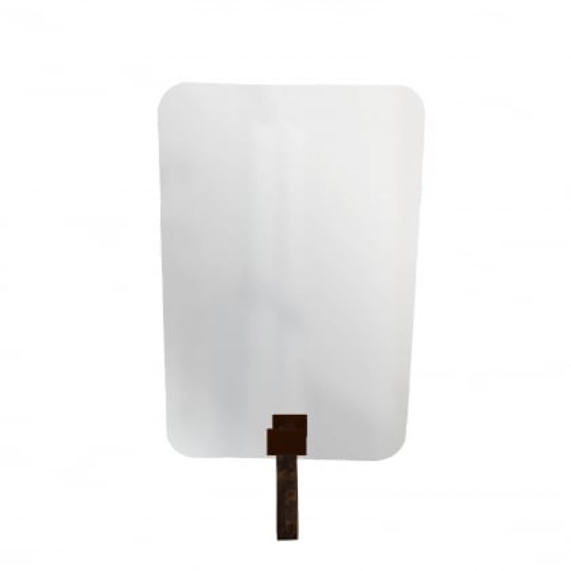 Espelho Funcional Hook Corten Alça Corino 60x40cm Retangular Alça Corino Rajada