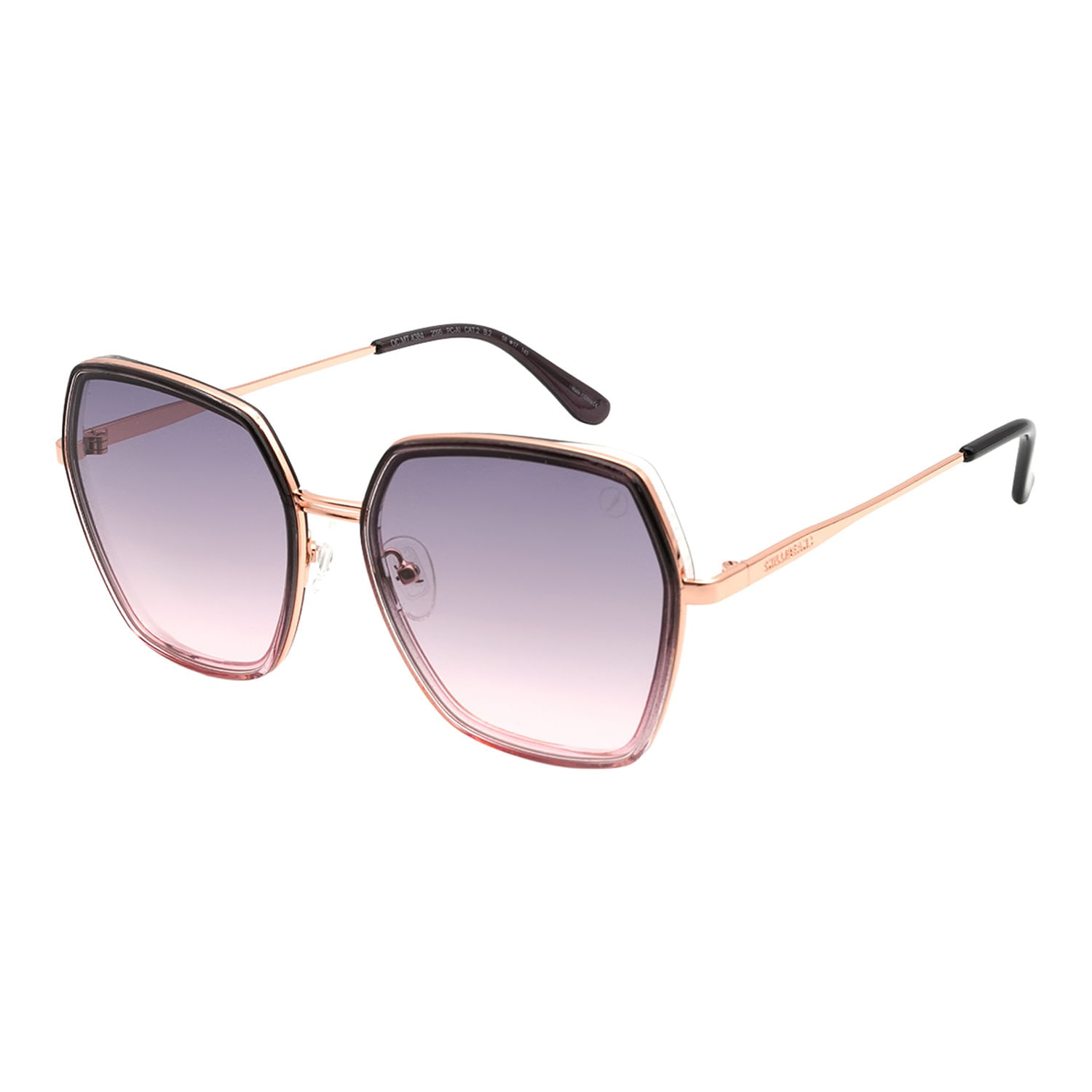Óculos de Sol Feminino Chilli Beans Quadrado Degradê Rosé OC.MT.4384.2095