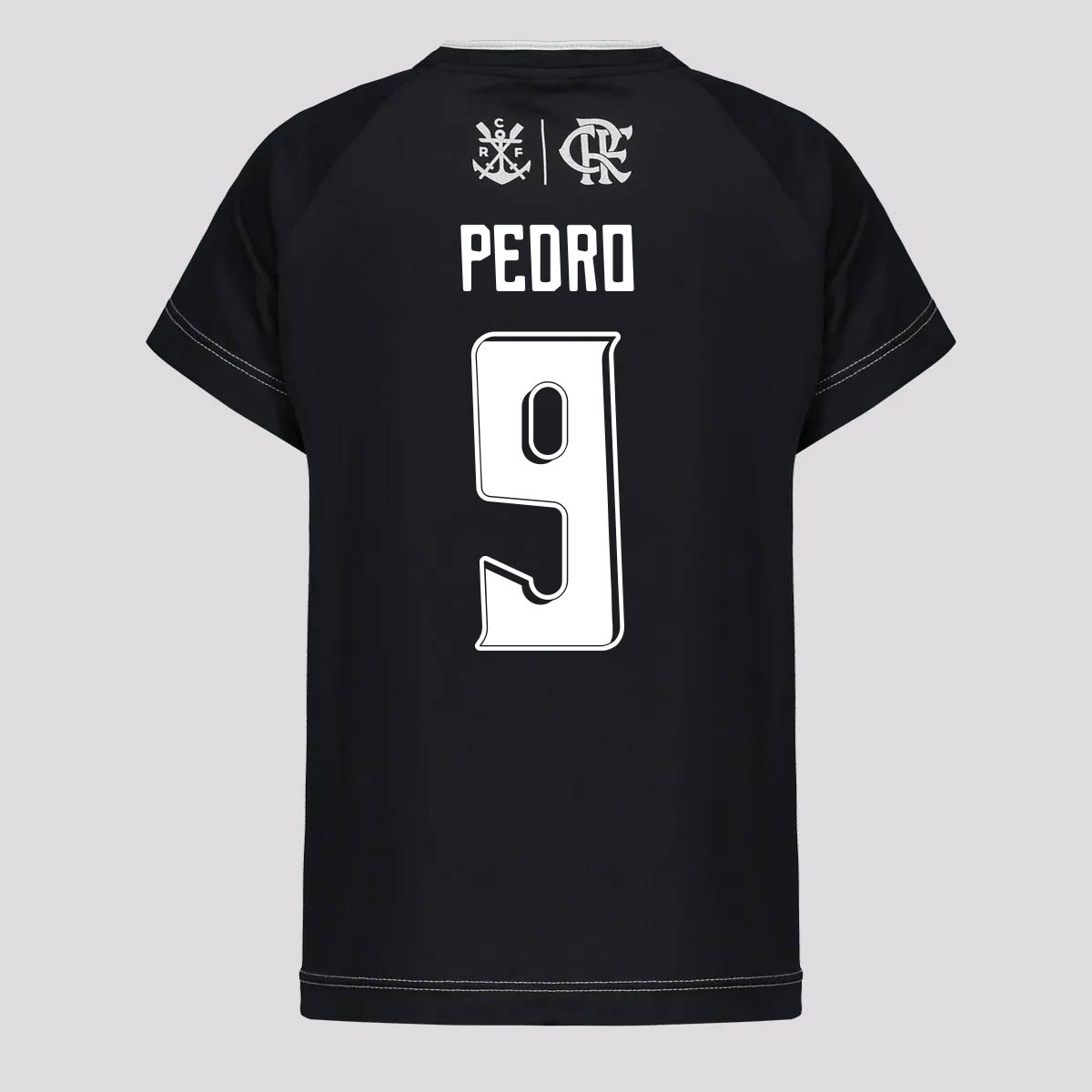 Camisa Flamengo Trama 9 Pedro Infantil Preta