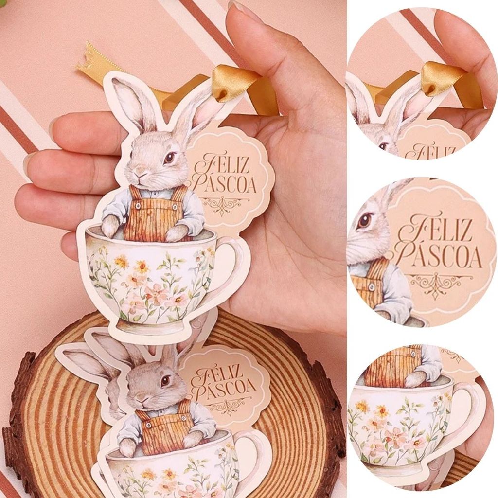 20 TAGS COELHO ACOLHER 5689 ( PASCOA JANGO 2026 )
