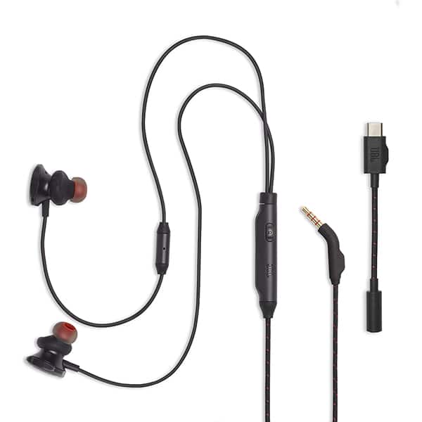 Fone de ouvido Quantum 50C, Conexão P3, Intra-auricular, Com adaptador E/D, Preto, JBL CX 1 UN