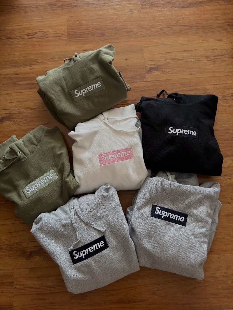 Foto 2 de Moletom Supreme Box Logo Grey FW25-W15 — M, Novo