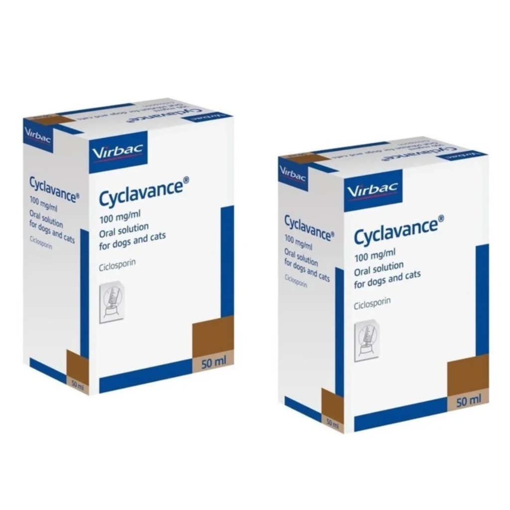02 Cyclavance 100 Mg/ml Virbac Original 50ml Cães Dermatite