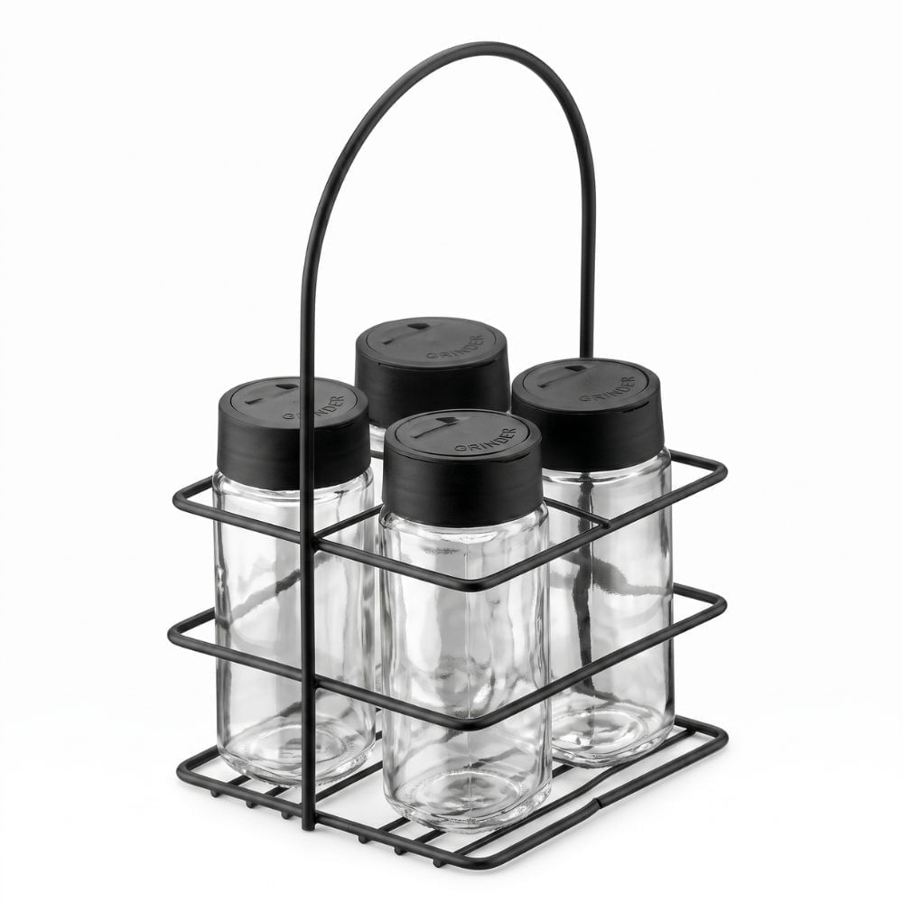 Porta Tempero Pati 4 Potes Preto Fosco – Schmitt