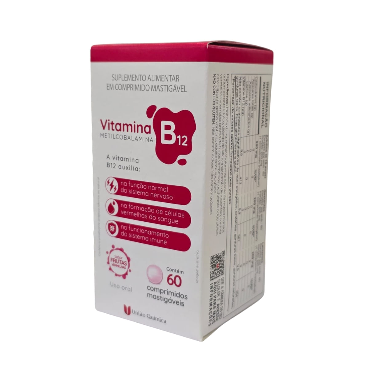 Vitamina B12 Metilcobalamina Com 60 Comprimidos